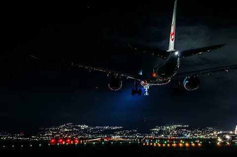 夜空に舞う光の絨毯