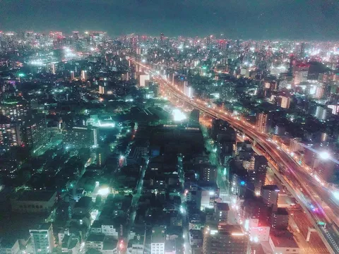 無限に広がる光の都市、夜景の交響曲