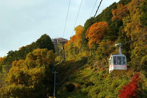 秋色に包まれる空中散歩
