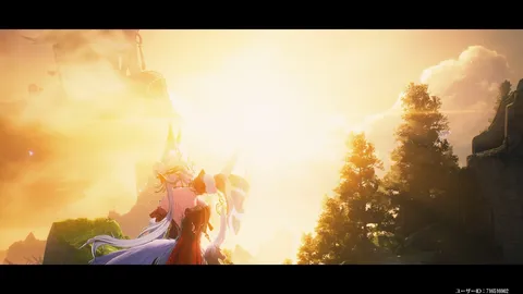 夕陽に染まる静かな刻