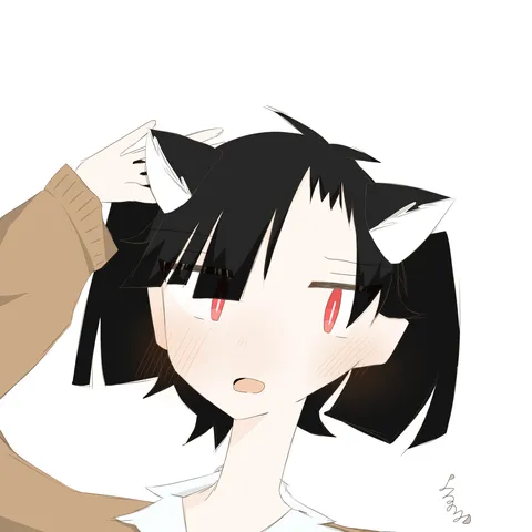 猫耳娘のちょっと困惑？