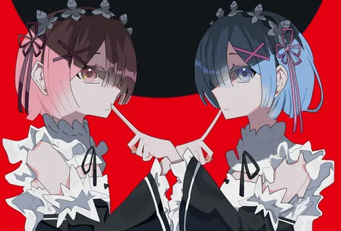 赤と黒に咲くふたり