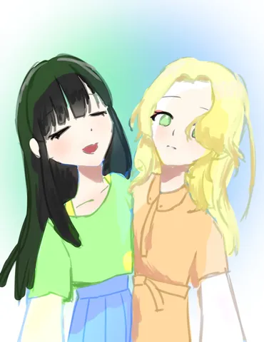 光と影、二人の少女