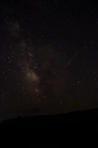 天の川と流星の夜