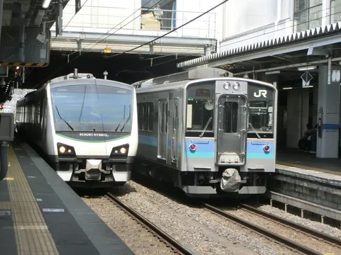 並走する列車の日常
