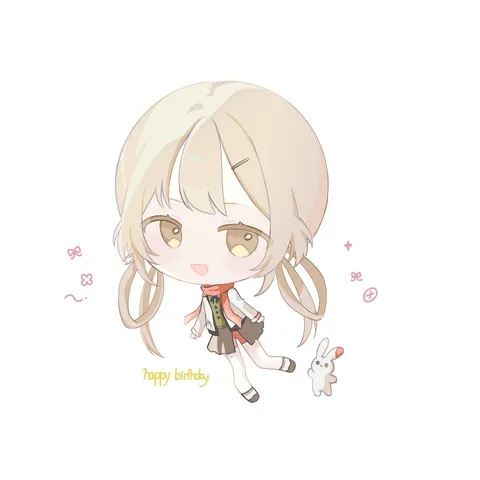 うさぎと一緒にお誕生日おめでとう！