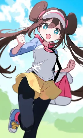 元気いっぱい！駆け出す少女