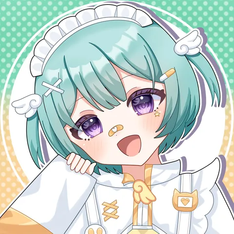 まぶしい笑顔と白い羽根