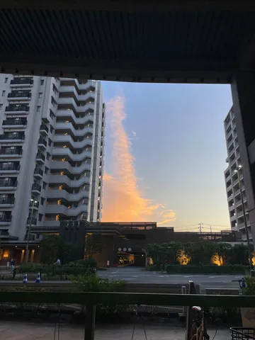 夕焼けの空