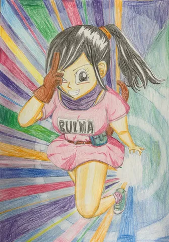 ブルマ、次元を超えてキメ顔！