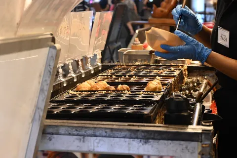 黄金色の誘惑、たこ焼きの息吹