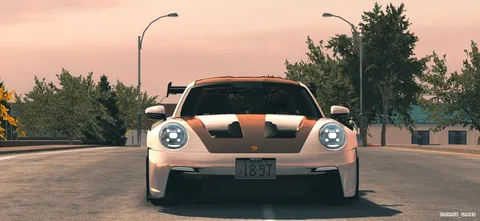 夕暮れを待つGTカー