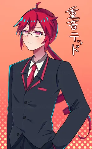 鮮やかな赤が引き立つ装い