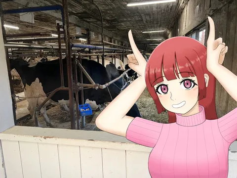 牧場の静かな午後