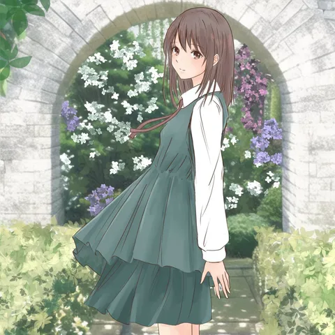 花咲く庭で、そっと振り返る