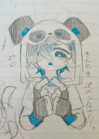 ぱんだパーカーの小さな勇気