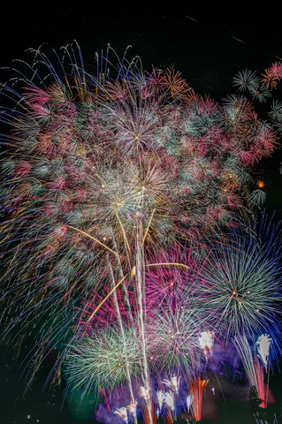 夜空を彩る、光の華