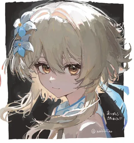 風に舞う髪の少女