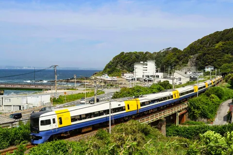 海と山と鉄路の調和