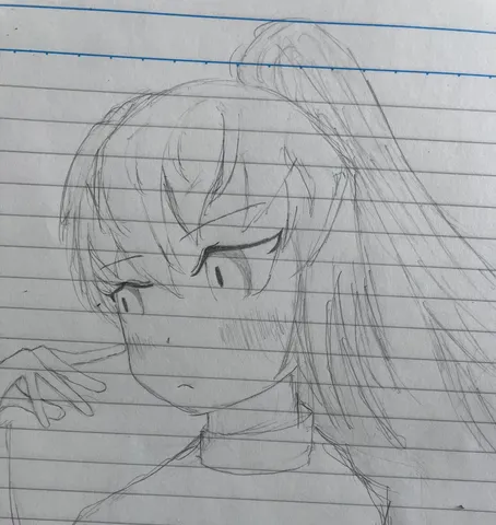 落書き帳の線画に宿る表情