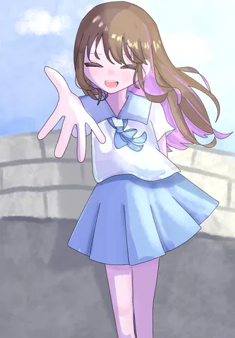 手を伸ばす夏の光景