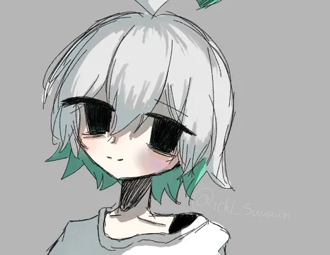 クールな白髪の透明感