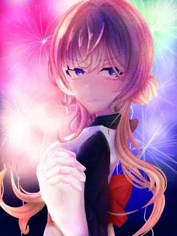 華やかな夜と控えめな表情