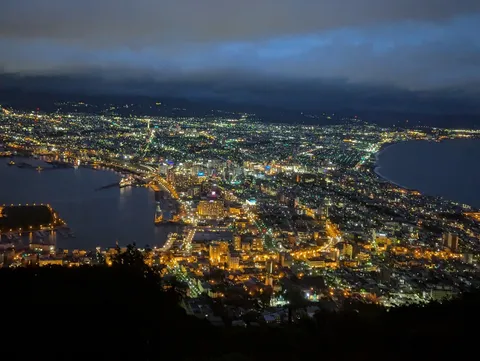 湾を抱く百万ドルの夜景