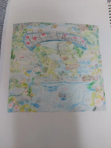 愛らしいカエルのメルヘン世界
