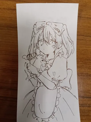 ふんわりお嬢様スケッチ