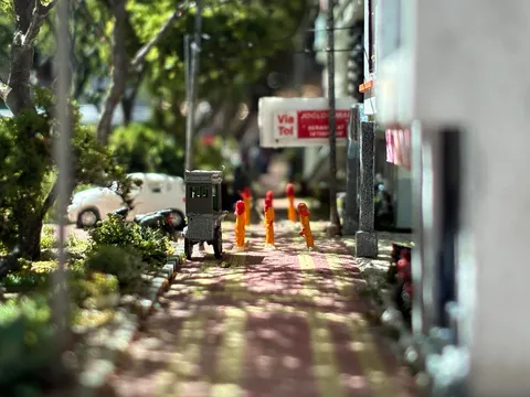 ミニチュア世界の日常風景