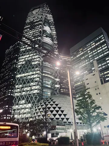 夜の都会に咲く光の繭