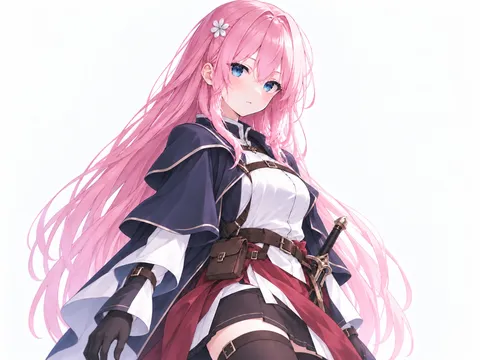 桜色の風に揺れる姿