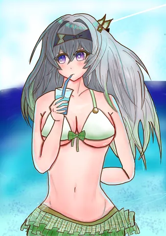 夏の午後の青い海