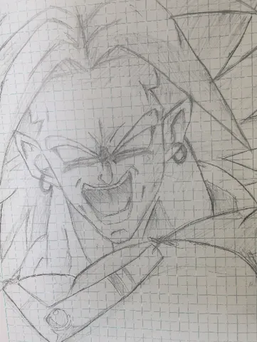 怒れる雄叫び、鉛筆画の迫力