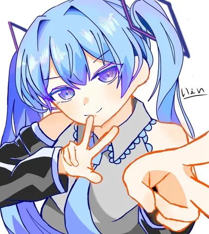 ピースサインとおしゃべり？