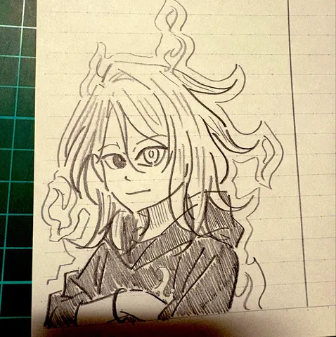 炎の風に揺れる輪郭