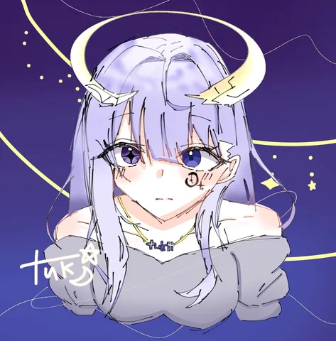 宇宙を纏う、儚い光の天使