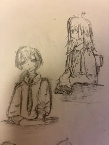 鉛筆で描かれた少女たちの日常
