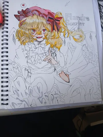 描かれた「フランドール」の横顔