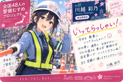 警備の春風が吹く一枚