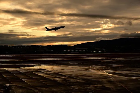 飛行機も思わず「映え」狙い？
