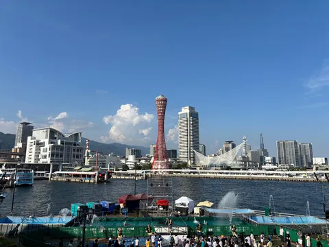 神戸のシンボルが映える港町