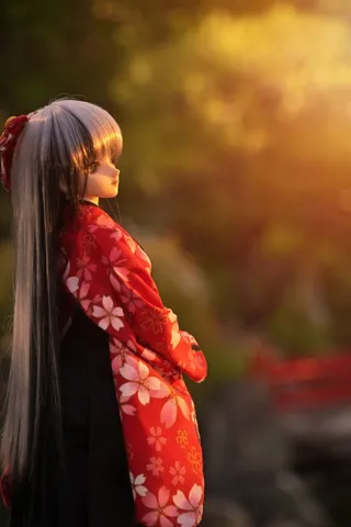 黄昏に佇む桜の君