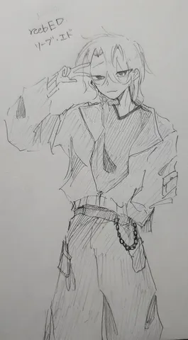 クールなポーズ決める少年