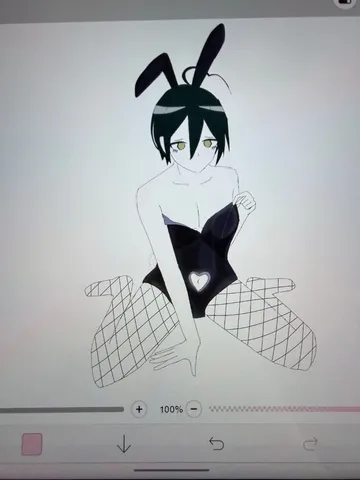 静かに佇むバニー