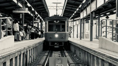 レトロな駅の情景