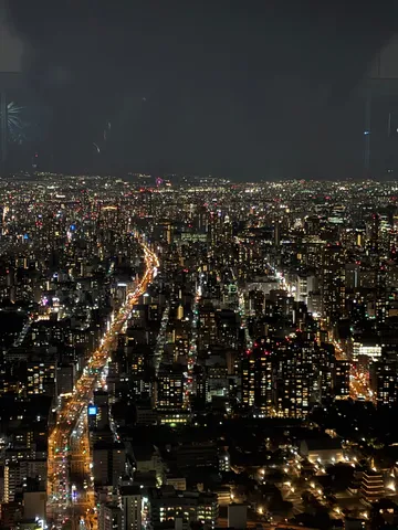 夜景が広がる街、光の海