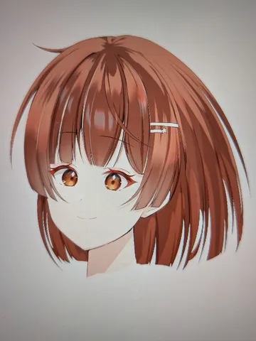 透明感あふれるアニメ風ポートレート
