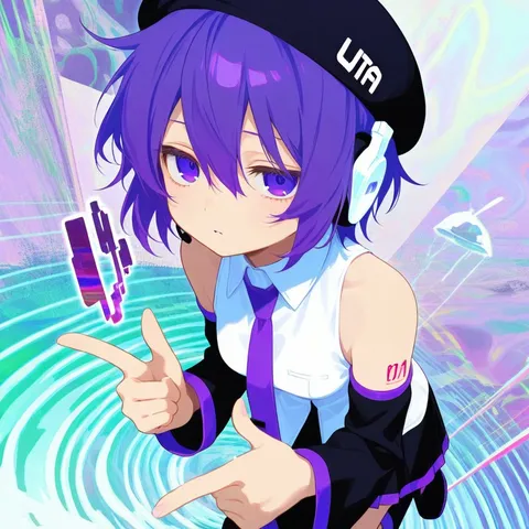 サイバーパンクな紫の誘い